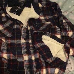 berkley jensen flannel jacket